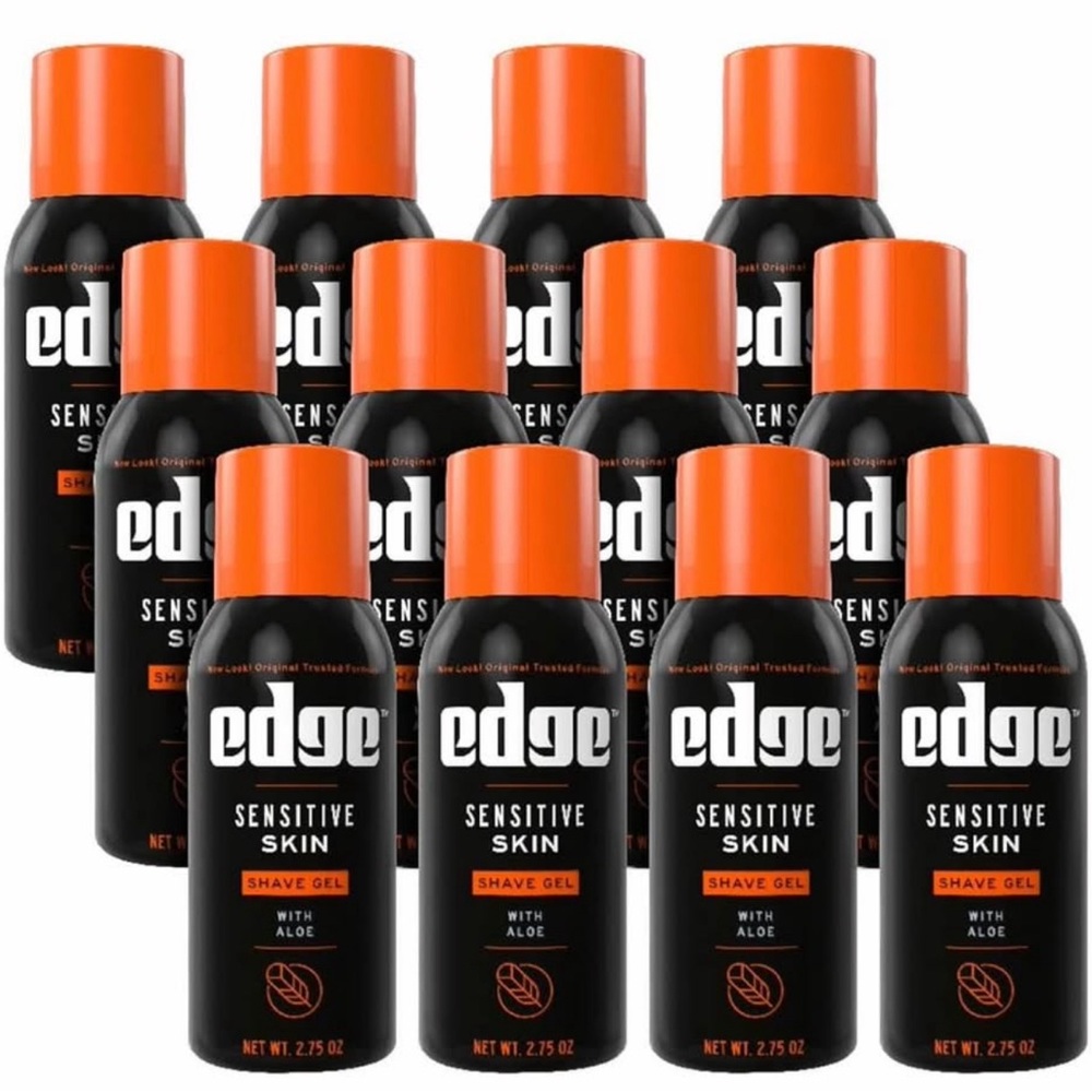 Case of Edge Sensitive Skin Shave Gel with Aloe